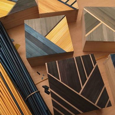 ATELIER MARQUETERIE DE PAILLE OPHELIE CHAUMAT L'ETABLISIENNE